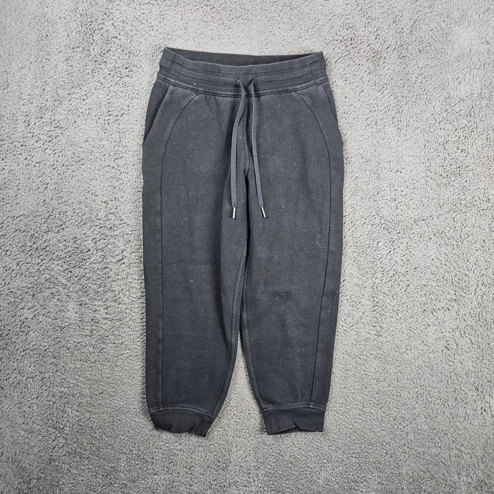Lululemon Scuba High-Rise French Terry Jogger 7/8 Length Black LW6BW6S Womens‎ 6